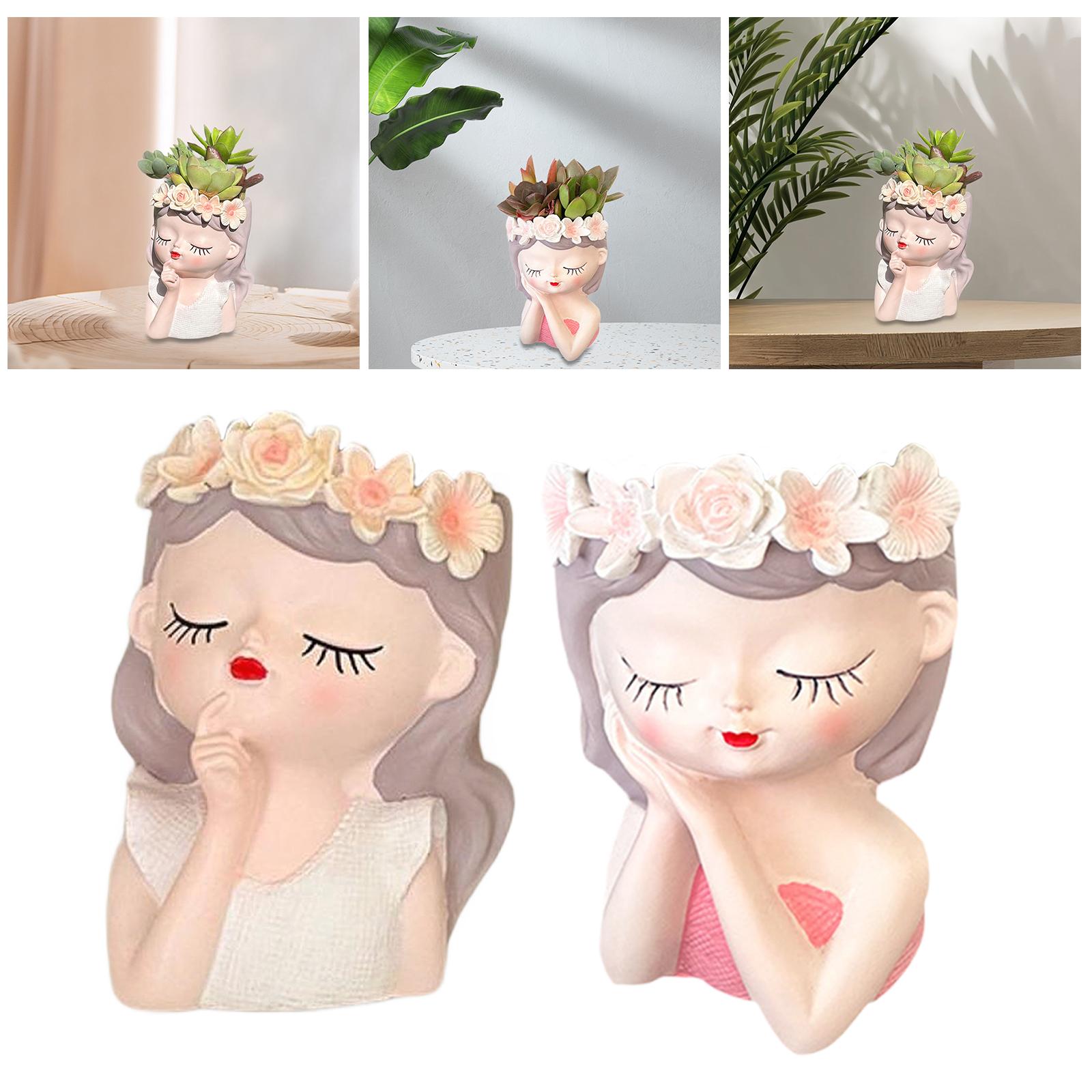 Fairy Head Flower Pot Photo Pr - Art Craft Cafe reseña y precio