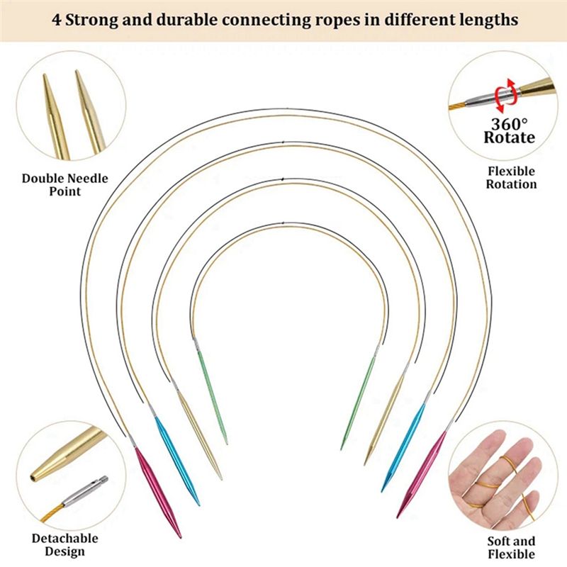 BHTS-Aluminum Interchangeable  - Knitting Needle Circular reseña y precio