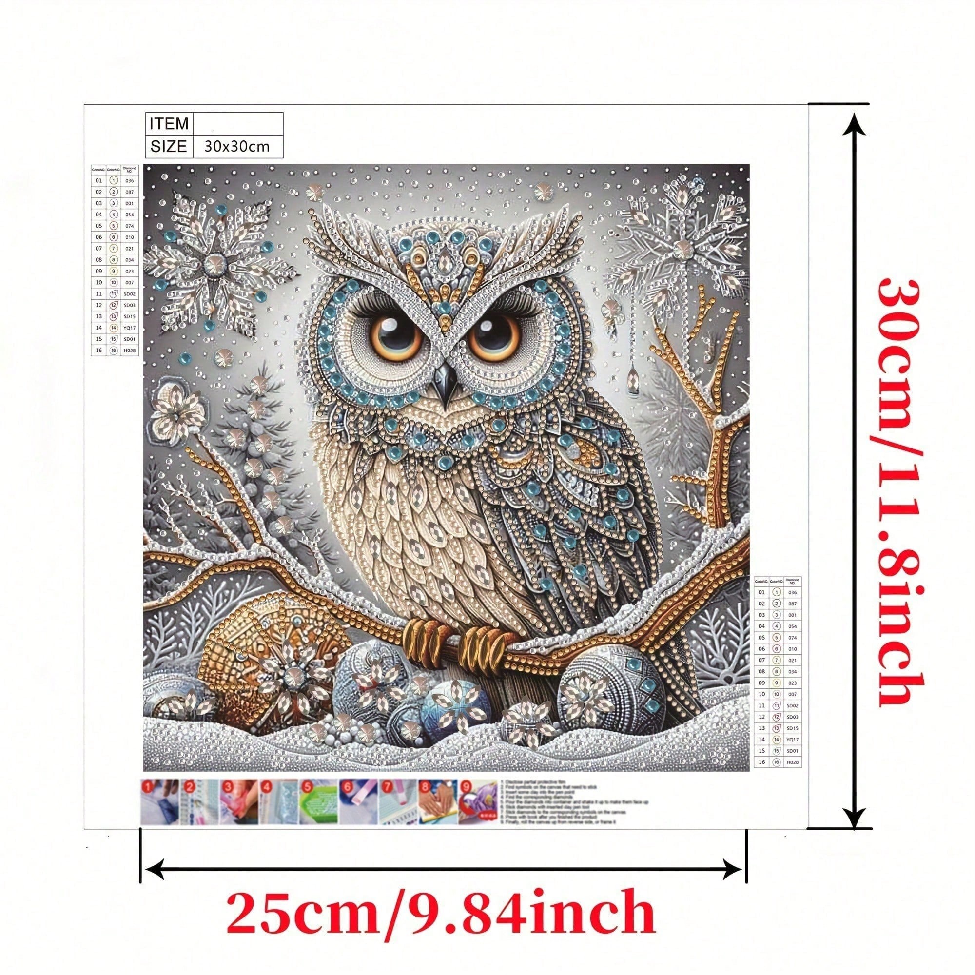 5D Special Shape Owl Diamond A - Art Craft Gifts For Adults reseña y precio