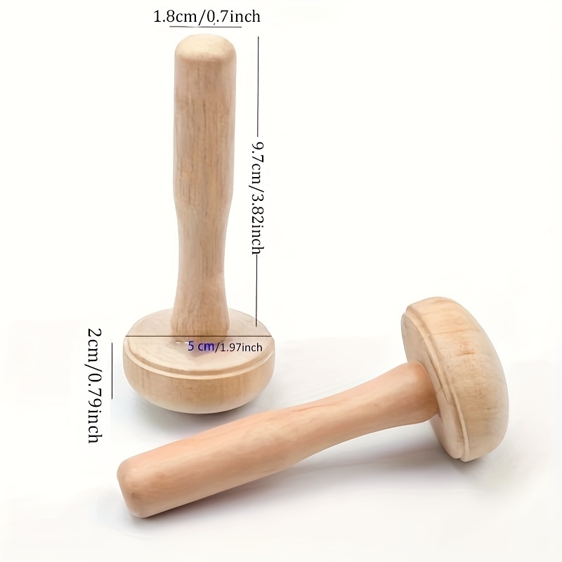1Pc Wooden Mushroom Roller Pap - Art Craft Using Paper reseña y precio