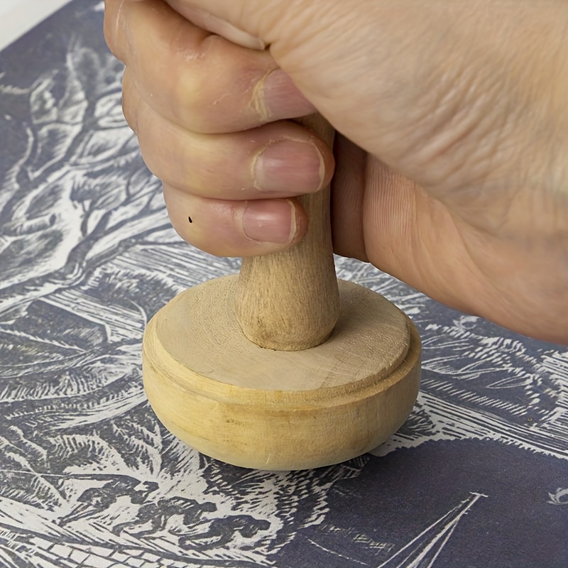1Pc Wooden Mushroom Roller Pap - Art Craft Using Paper reseña y precio