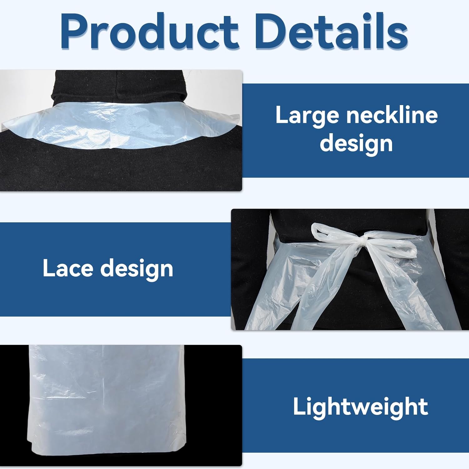 Disposable White Plastic Apron - Art X Craft reseña y precio
