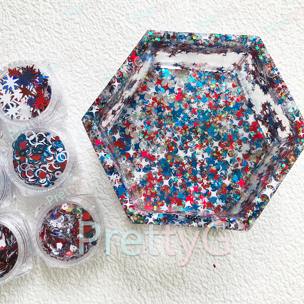 PrettyG 12 Color Set America's - Art And Craft Independence Day reseña y precio