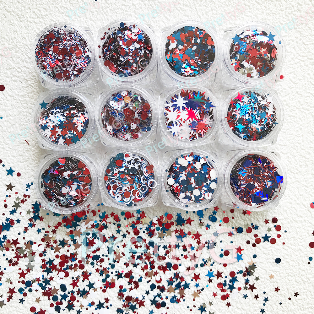 PrettyG 12 Color Set America's - Art And Craft Independence Day reseña y precio