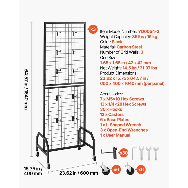 3 Packs Mesh Wall Grids 1.9 x  - Art X Craft reseña y precio