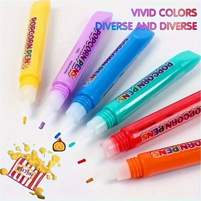 6pcs Puffy Popcorn Art Pens, 3 - Art Craft Activities reseña y precio