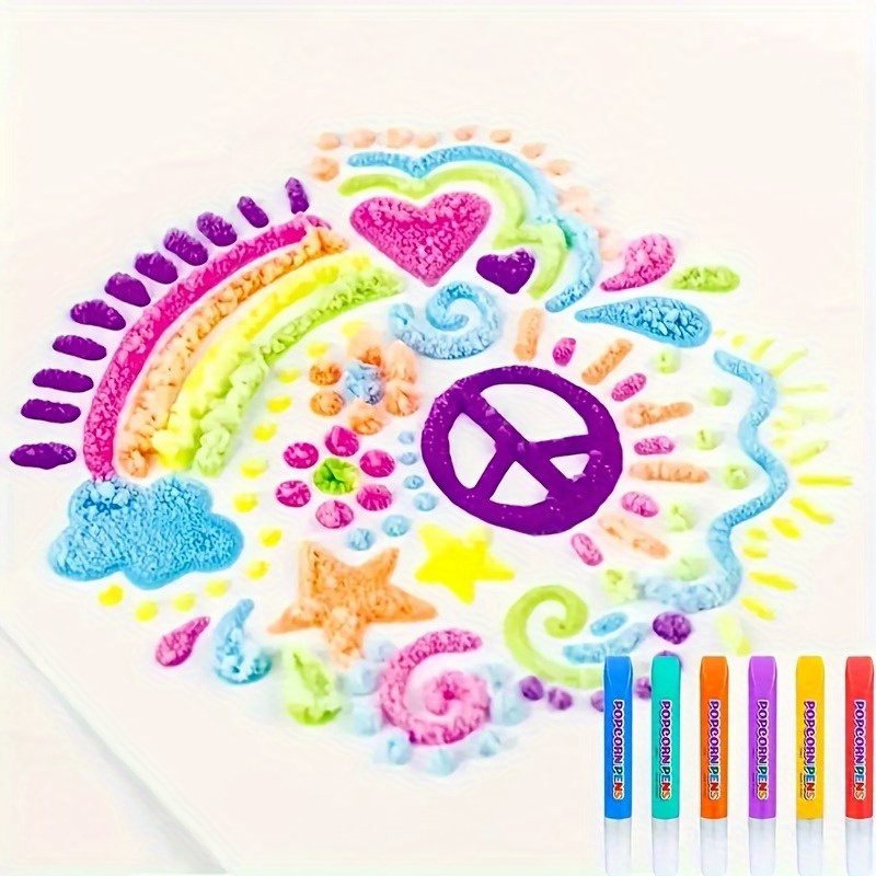 6pcs Puffy Popcorn Art Pens, 3 - Art Craft Activities reseña y precio