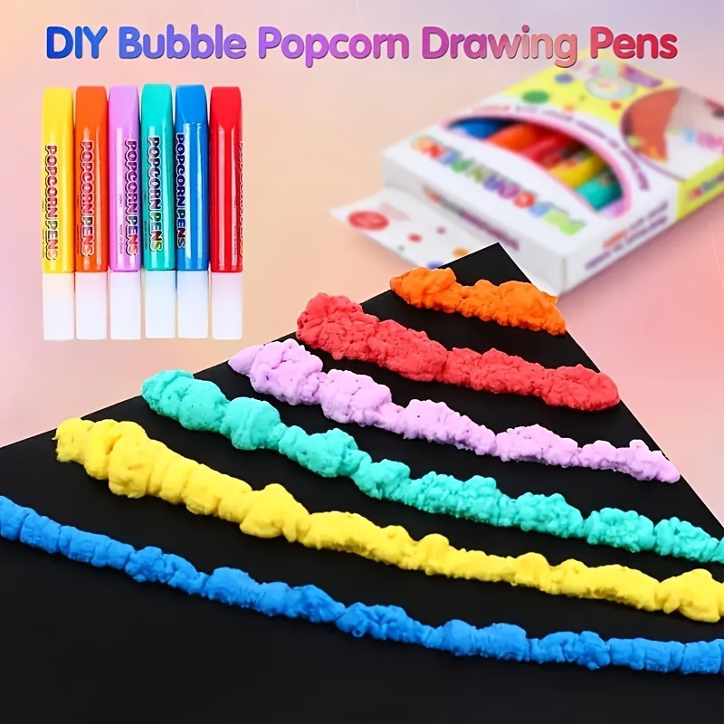 6pcs Puffy Popcorn Art Pens, 3 - Art Craft Activities reseña y precio