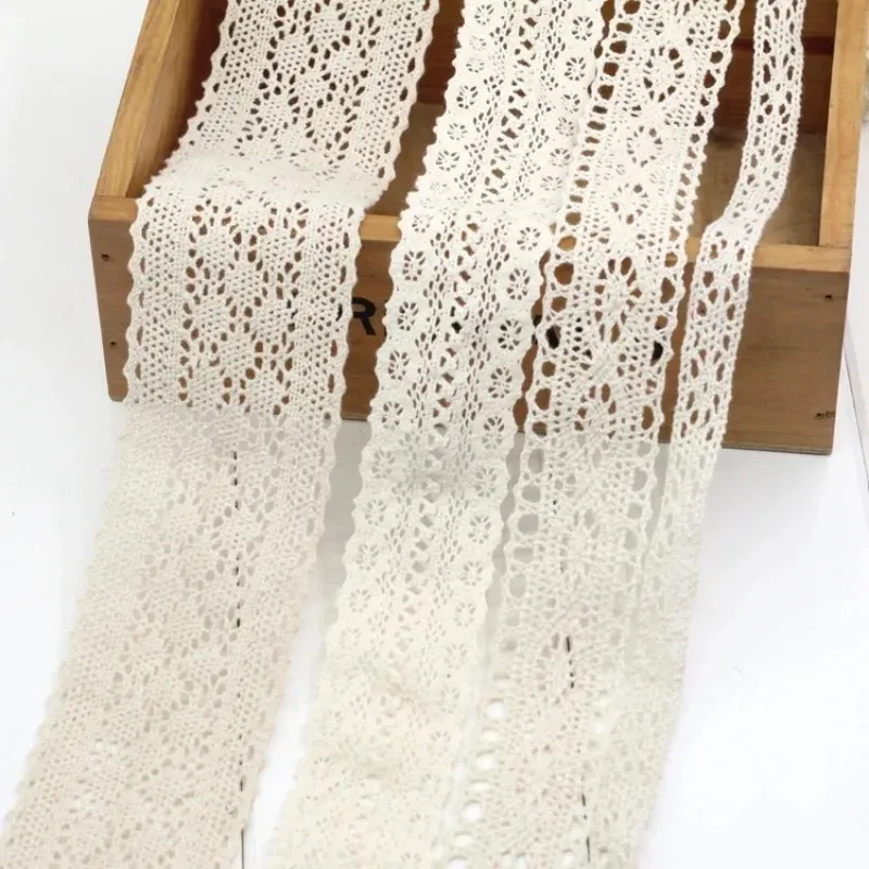 Ivory White Cotton Lace Trim R - Art Craft Girl reseña y precio