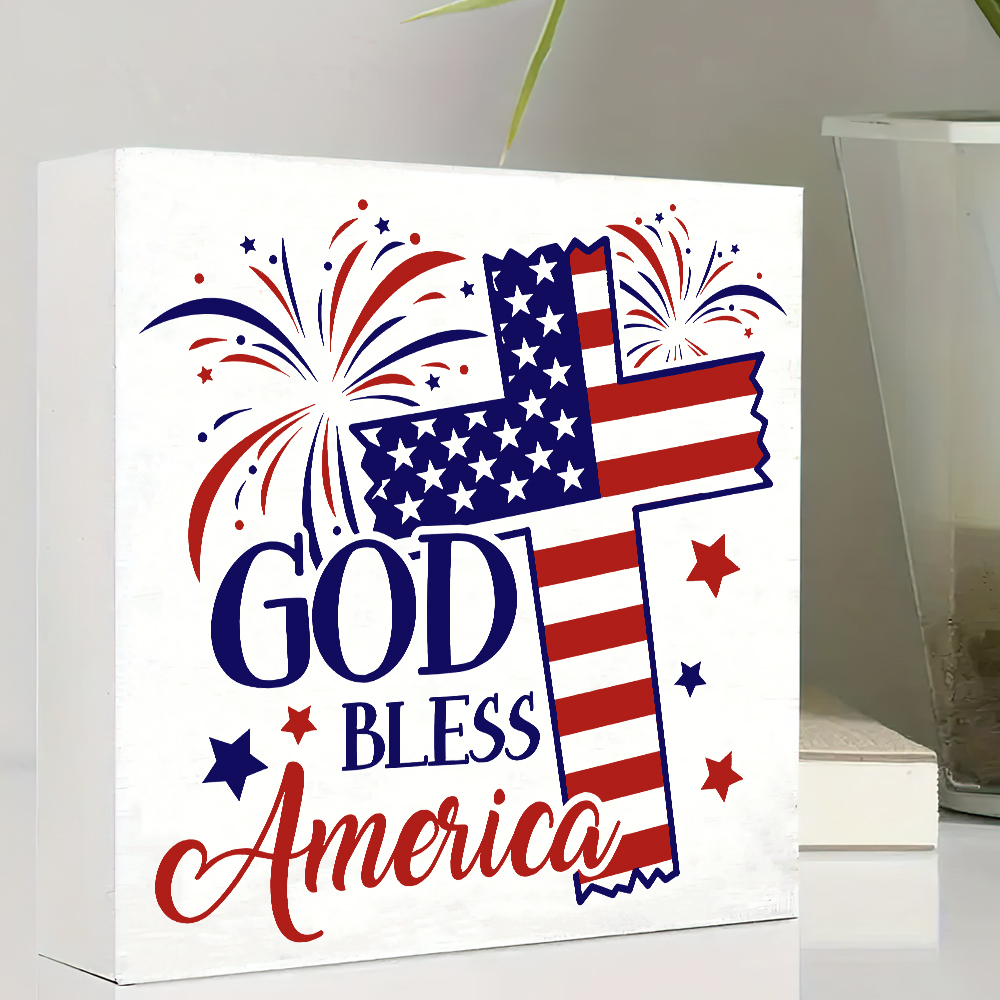 One Independence Day God Bless - Art And Craft Independence Day reseña y precio