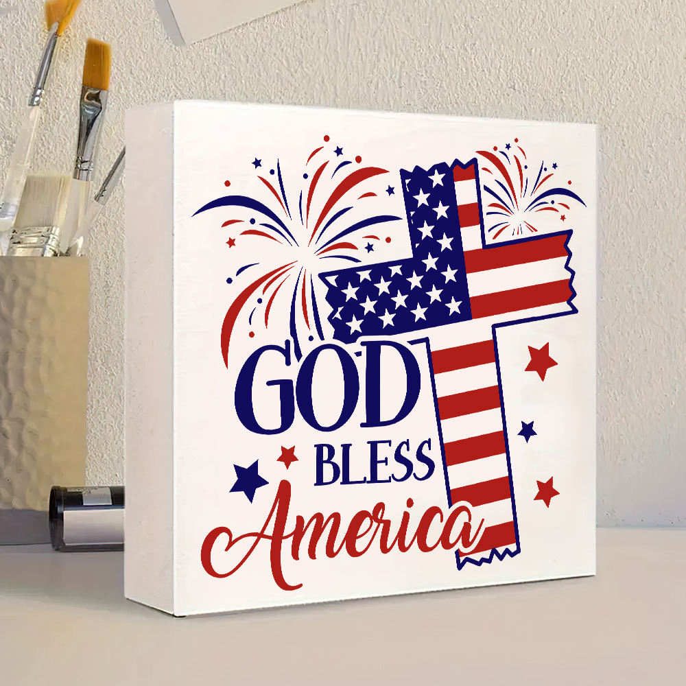 One Independence Day God Bless - Art And Craft Independence Day reseña y precio