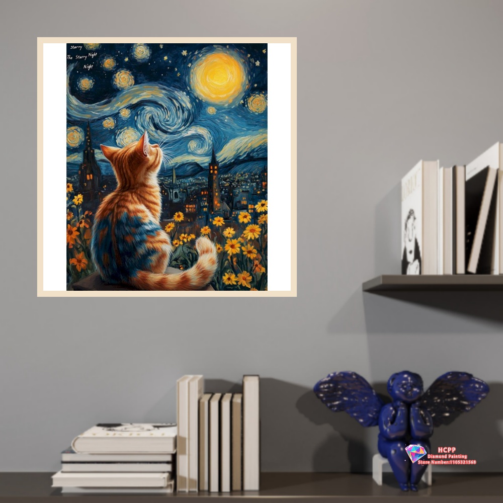 Cat Animal Diamond Painting Ki - Art Portfolio Bag reseña y precio