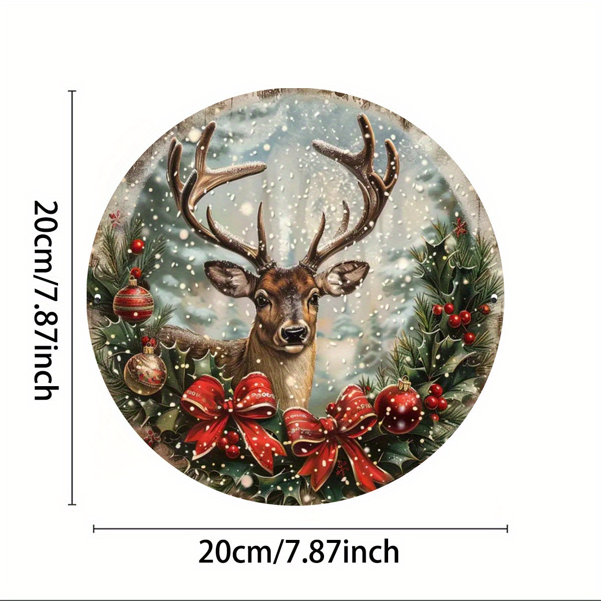 Vintage Christmas Reindeer Alu - Art Craft Cafe reseña y precio