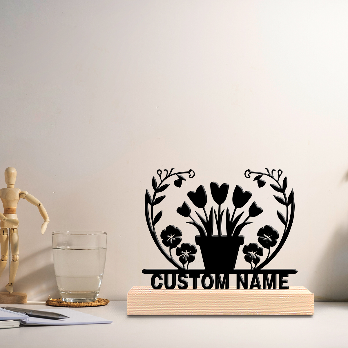 1pc flower grass Custom Text I - Art Craft Us reseña y precio