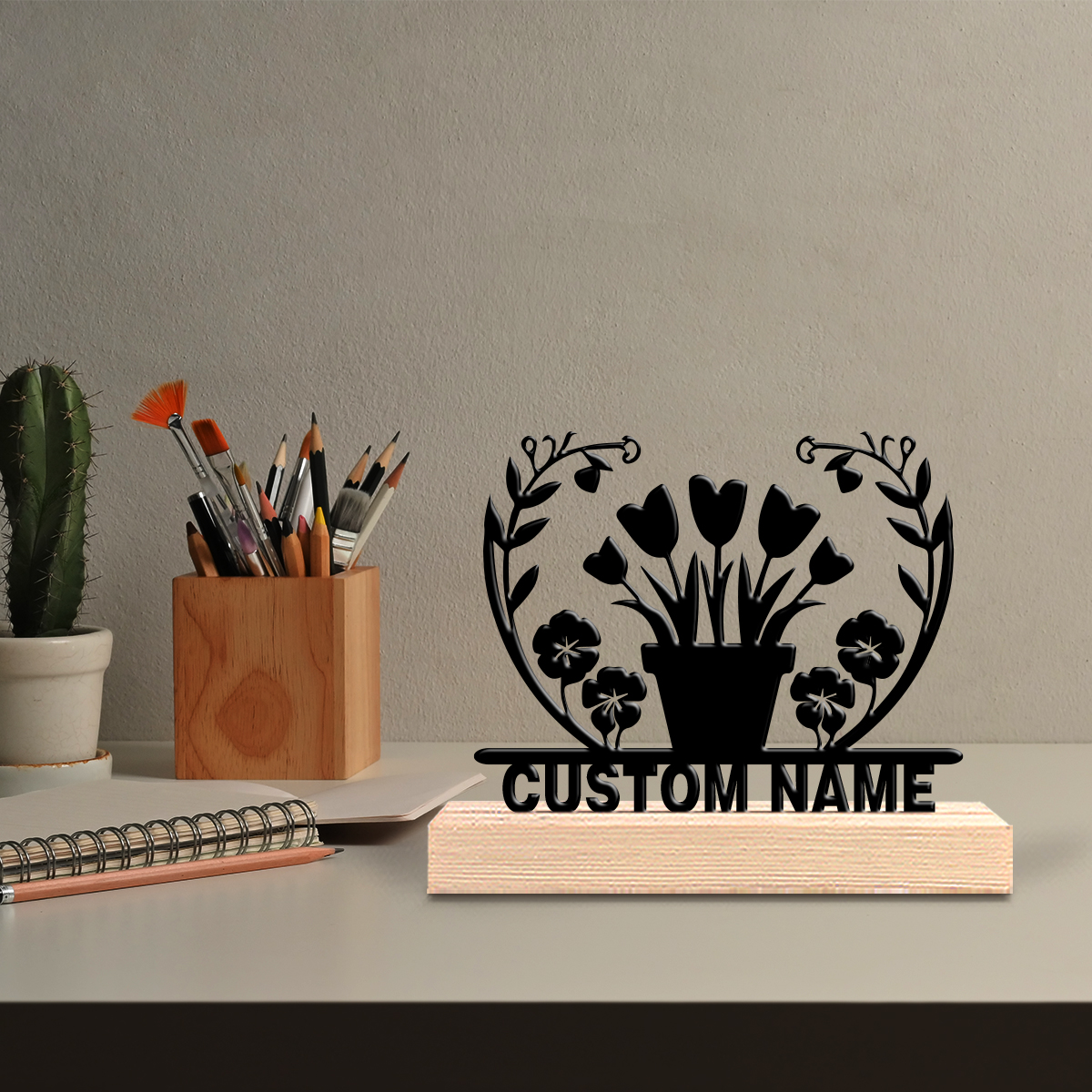 1pc flower grass Custom Text I - Art Craft Us reseña y precio