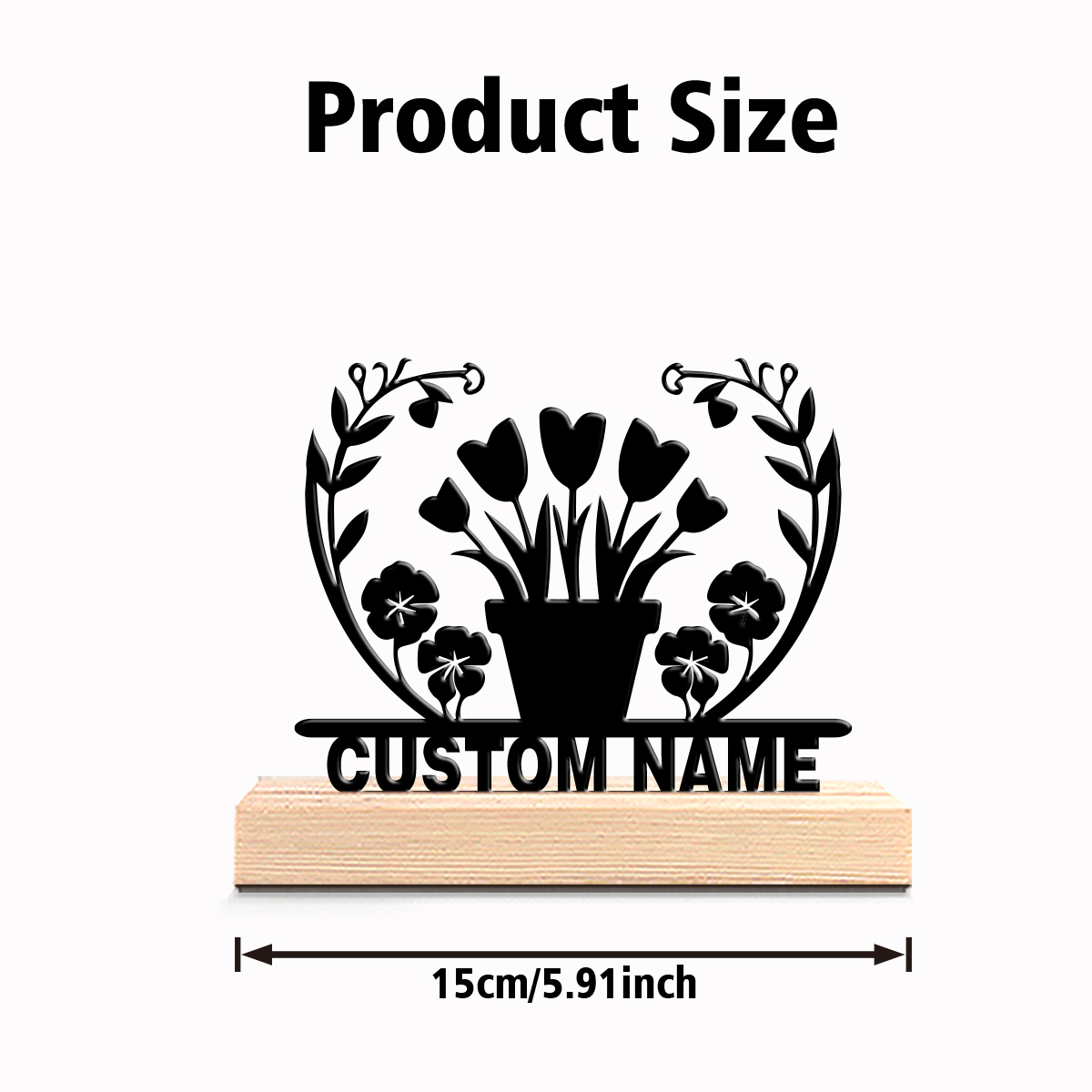 1pc flower grass Custom Text I - Art Craft Us reseña y precio