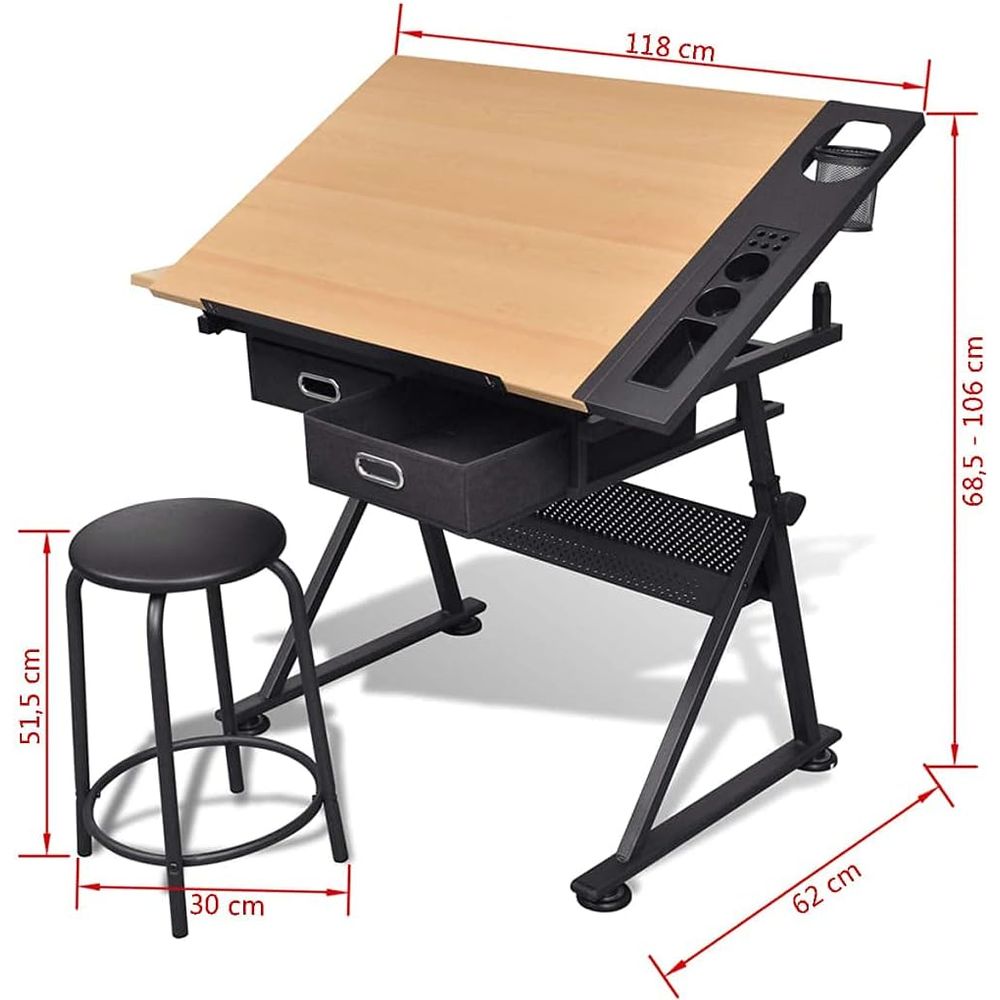 Adjustable Height Drafting Tab - Art & Craft Teacher Vacancy reseña y precio