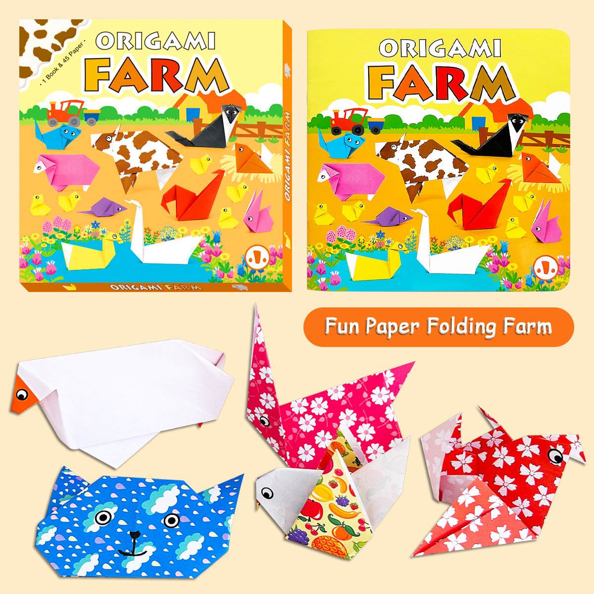 Children's Origami Farm Toolki - Art Craft New Year reseña y precio