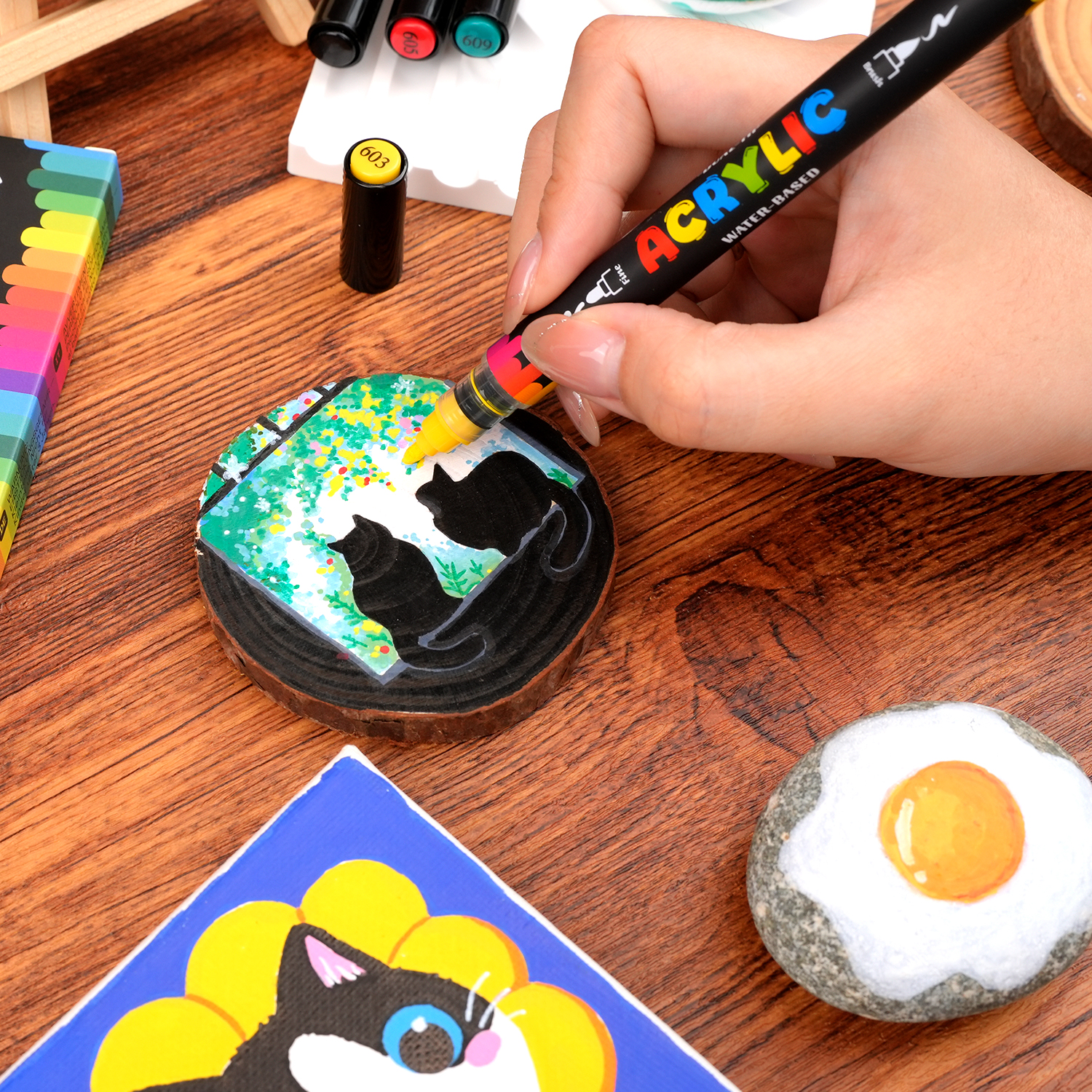 Dual-Tip Acrylic Marker Set, 1 - Art Craft Using Paper reseña y precio
