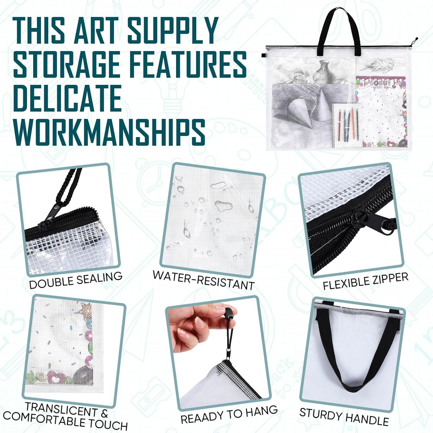 Large Art Portfolio Bag 36x48  - Art Portfolio Bag reseña y precio