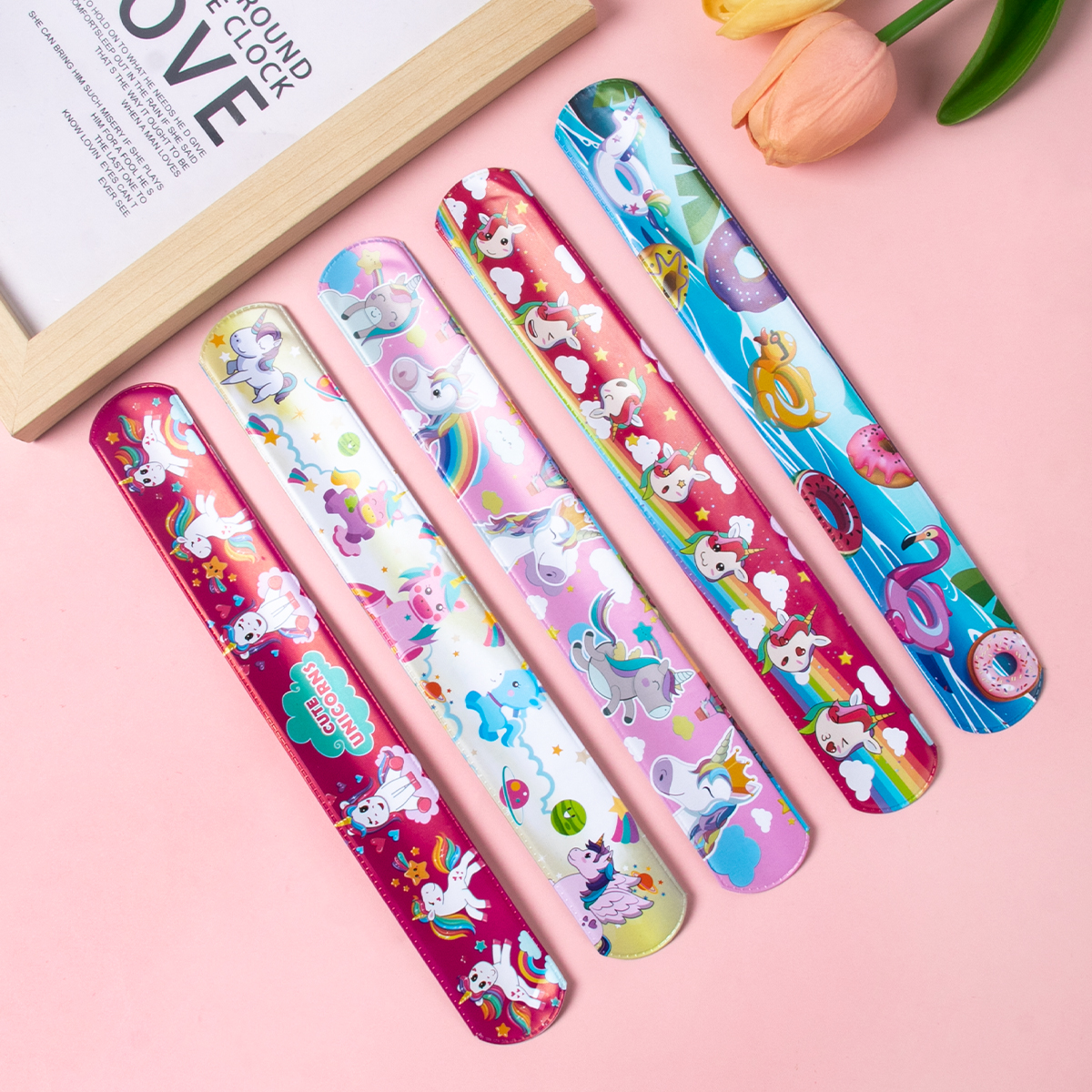 10pcs Cartoon Slap Bracelets U - Art Craft Dinosaur reseña y precio