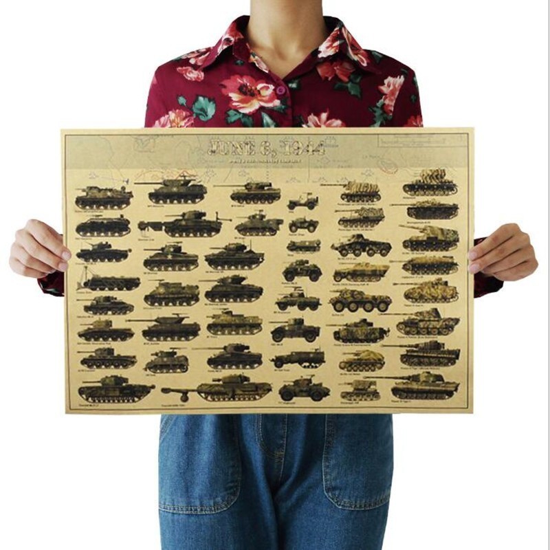 51x35cm Vintage World War II T - Art Craft Cafe reseña y precio