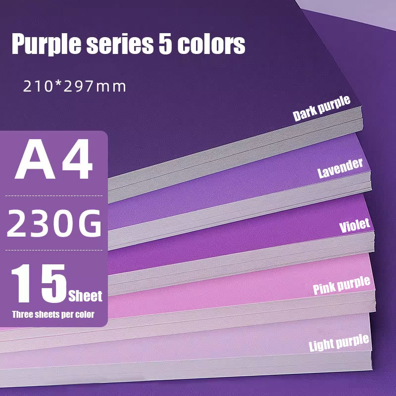 15 Sheets Assorted Purple Card - Art Craft Activities reseña y precio
