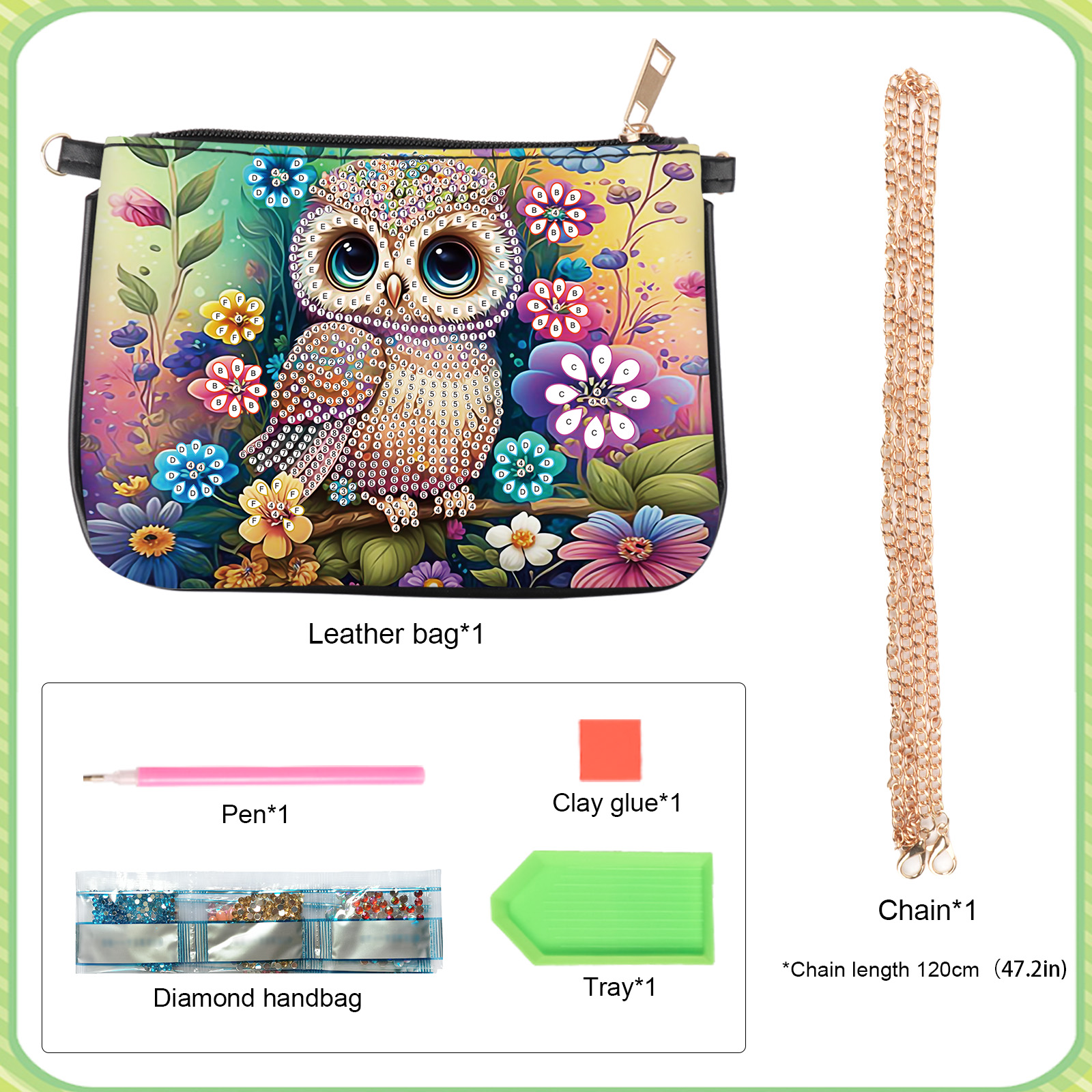 Colorful Owl Diamond Art Paint - Art Craft Bag reseña y precio