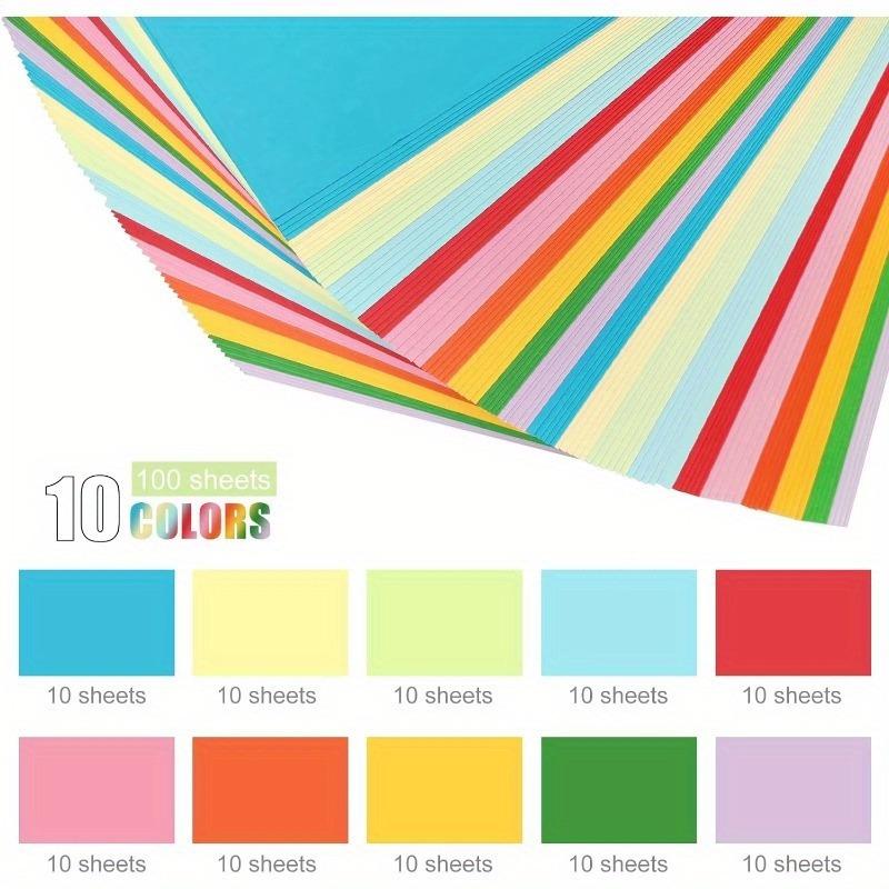 100Sheets A4 Colored Cardstock - Art Craft Using Paper reseña y precio