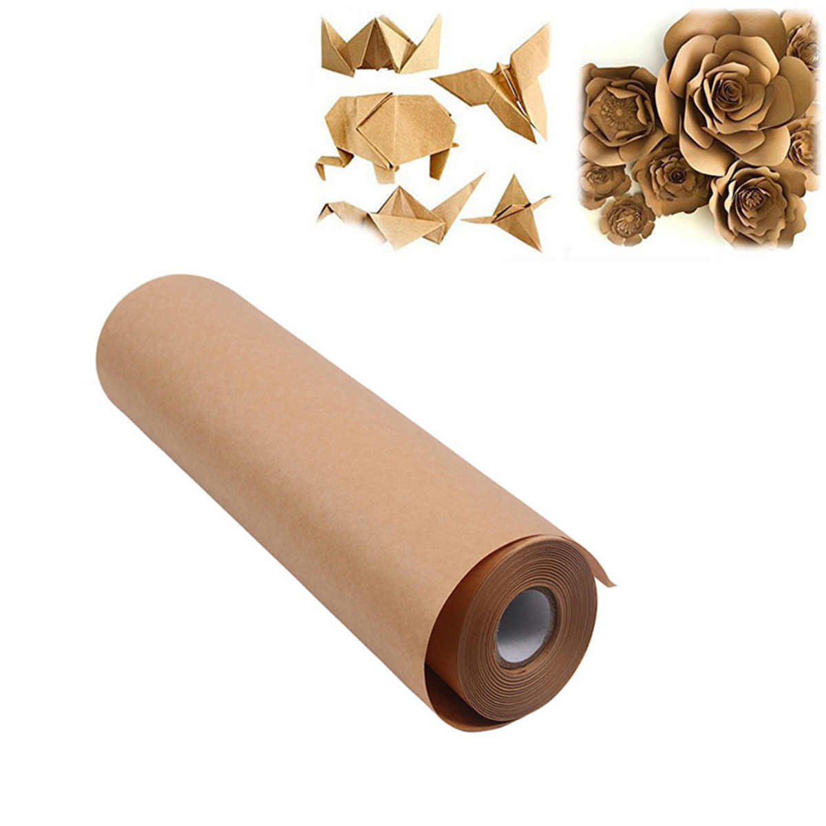 1 Roll of Brown Eco Kraft Pape - Art And Craft Recycle reseña y precio