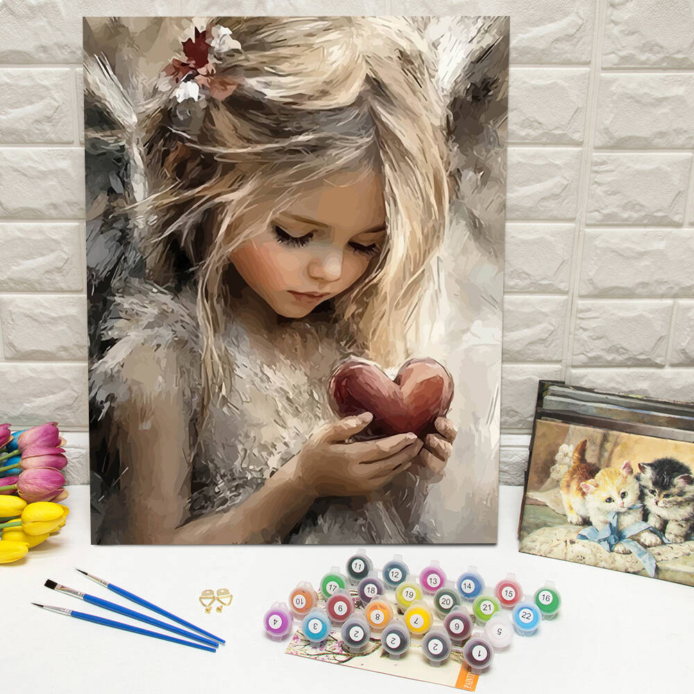 Drawing By Numbers Girl Portra - Art Craft Gifts For Adults reseña y precio