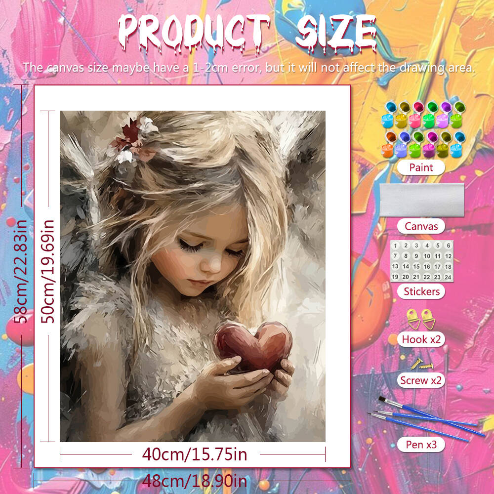 Drawing By Numbers Girl Portra - Art Craft Gifts For Adults reseña y precio