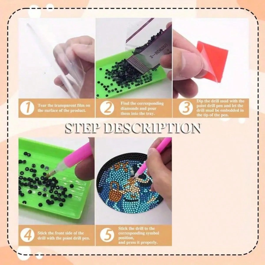 8pcs Diamond Art Coasters With - Art Craft Gifts For Adults reseña y precio