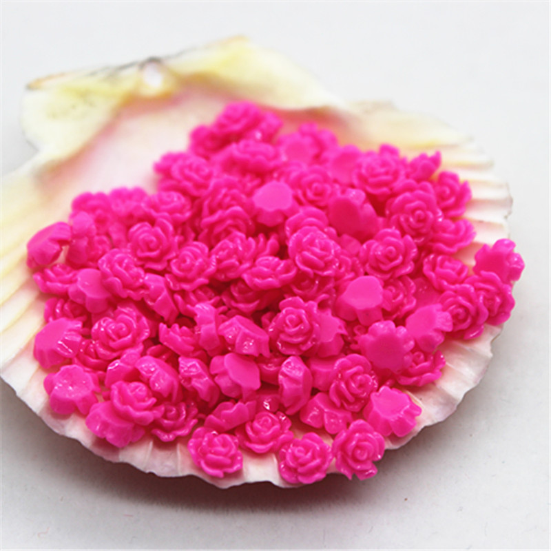 100pcs 6mm Resin Mini Rose Flo - Art Craft New Year reseña y precio