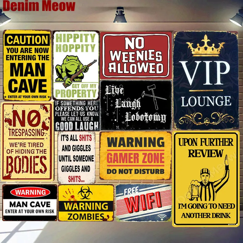 VIP Lounge Tin Plate Sign Meta - Art Craft Cafe reseña y precio