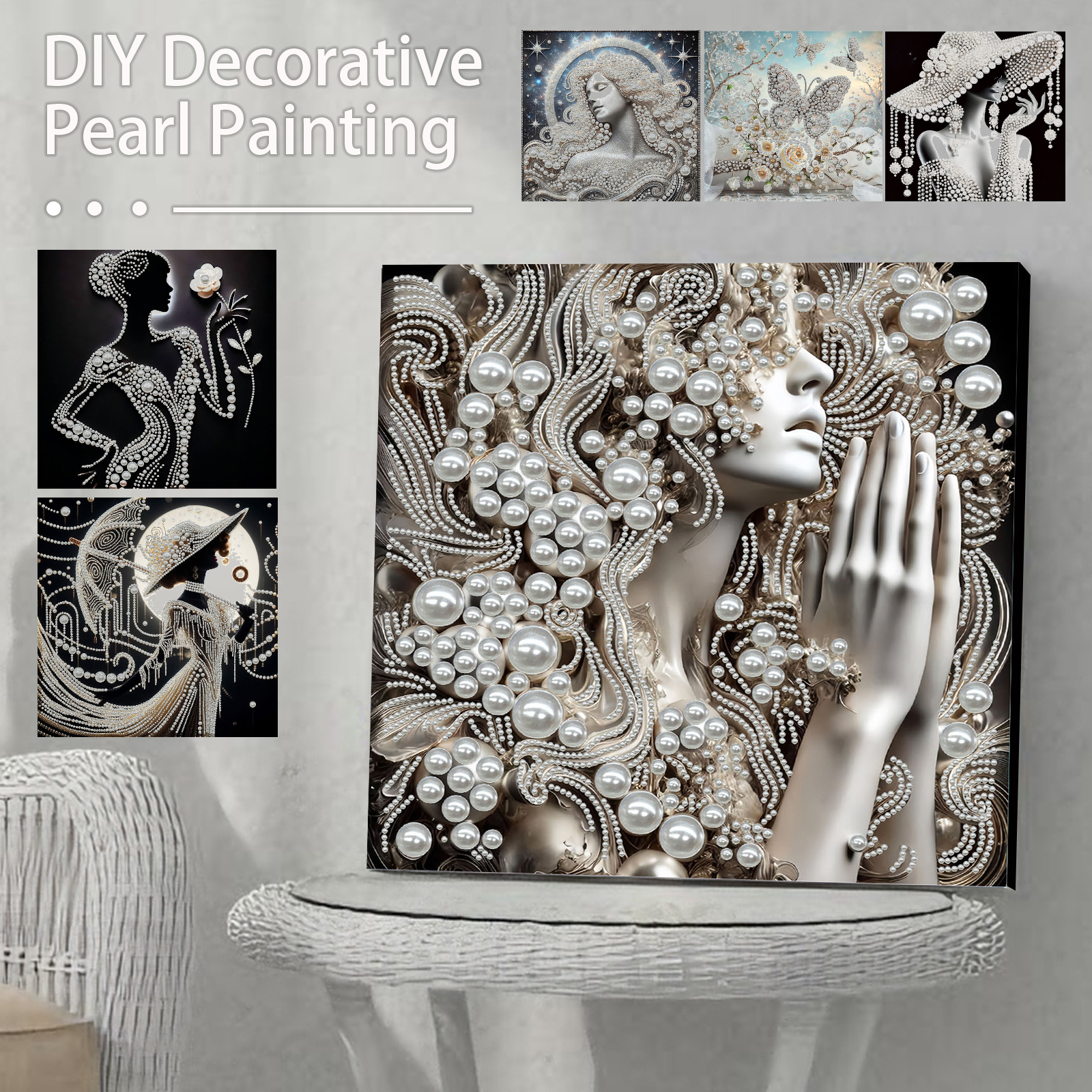DIY Ladies Pearl Diamond Paint - Art Craft Gifts For Adults reseña y precio