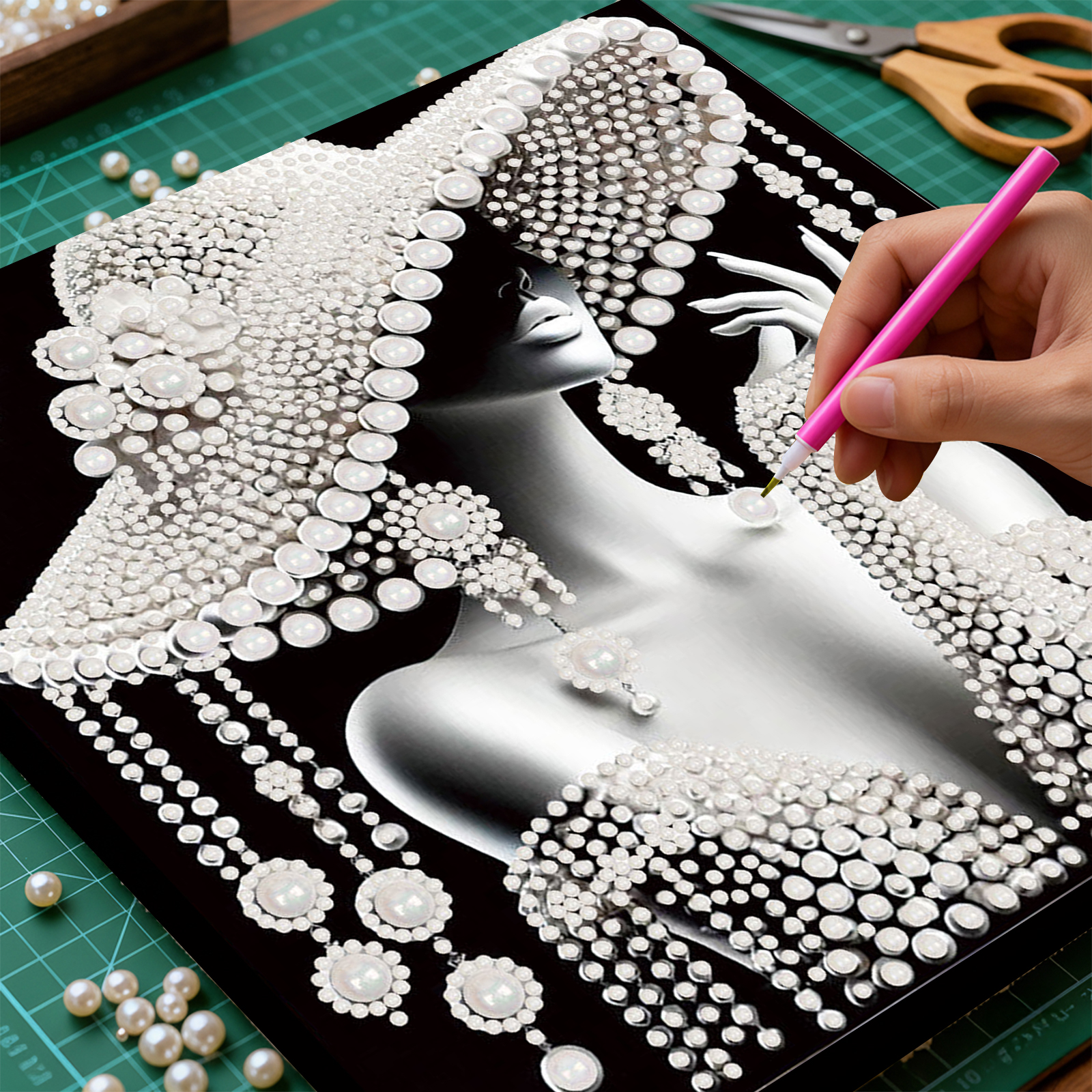 DIY Ladies Pearl Diamond Paint - Art Craft Gifts For Adults reseña y precio
