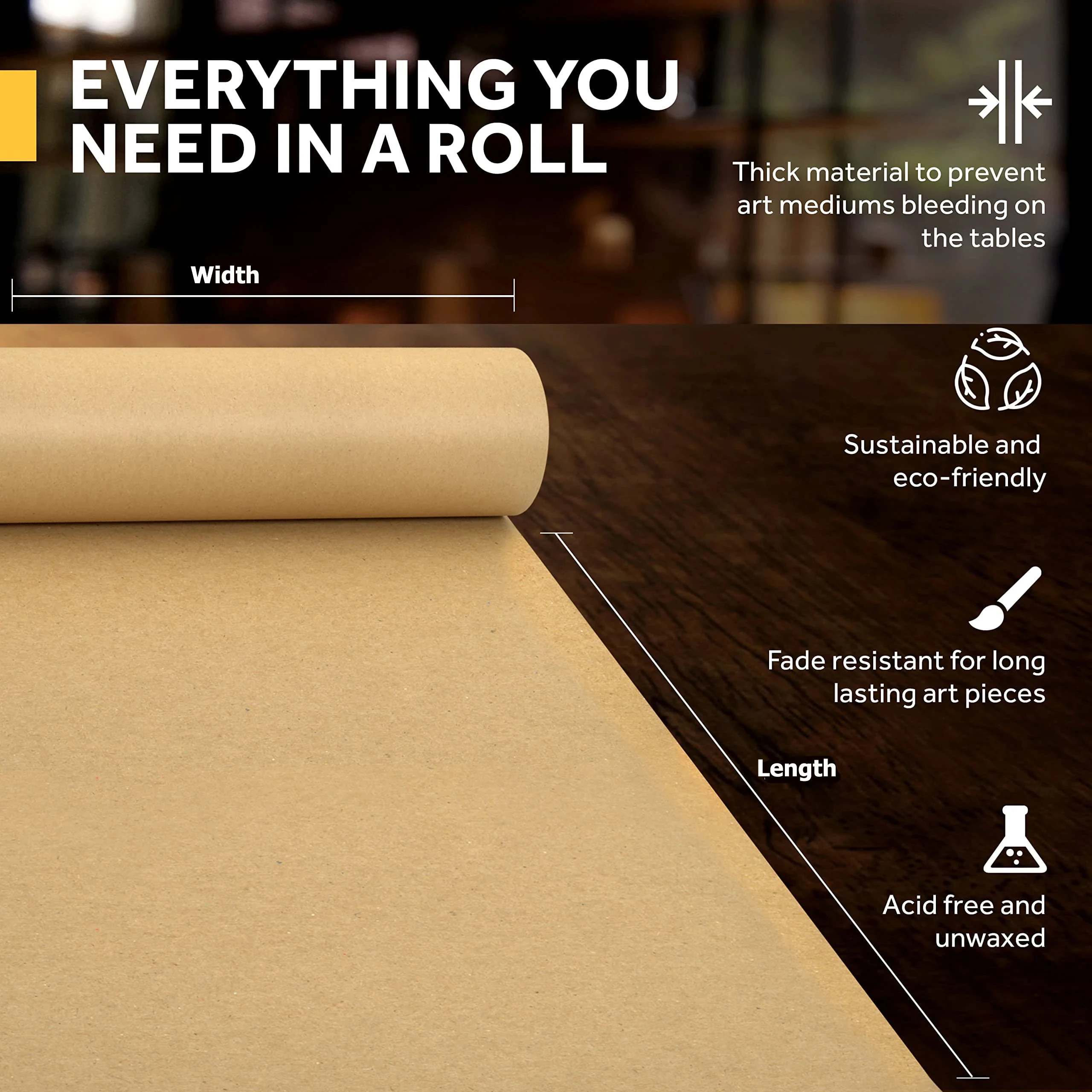 Kraft Paper Brown Ideal for Gi - Art And Craft Recycle reseña y precio
