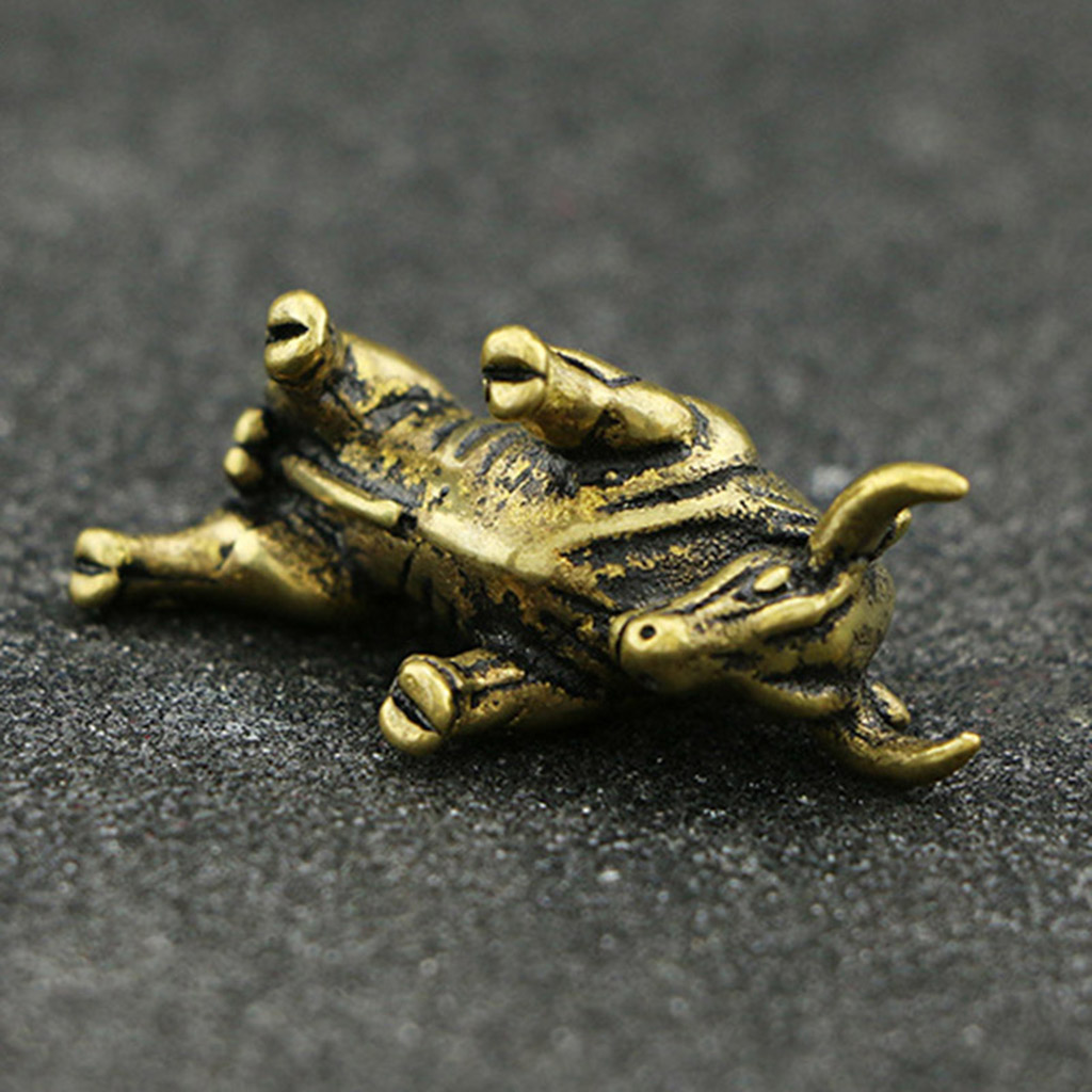 Small Brass Bull Ox Figurine A - Art Craft New Year reseña y precio