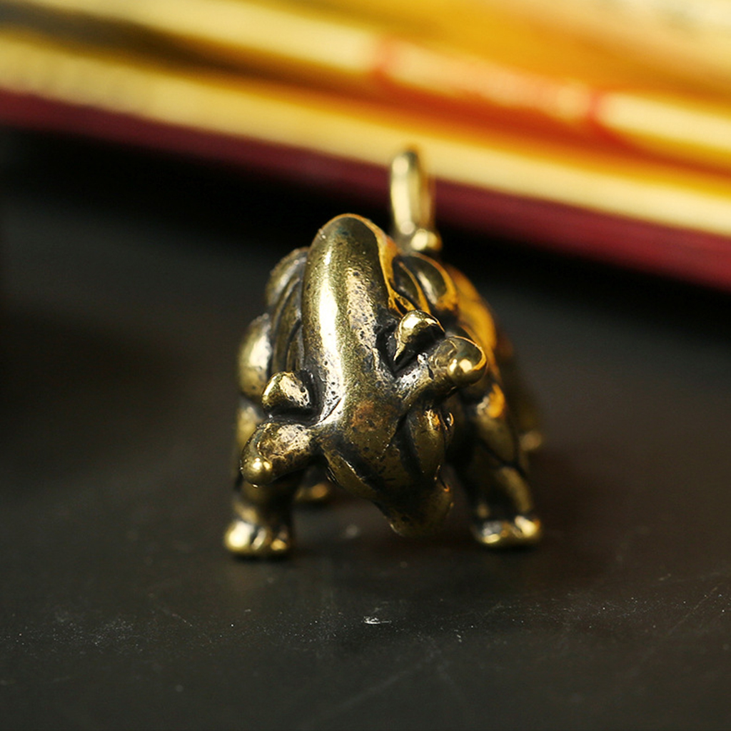 Small Brass Bull Ox Figurine A - Art Craft New Year reseña y precio