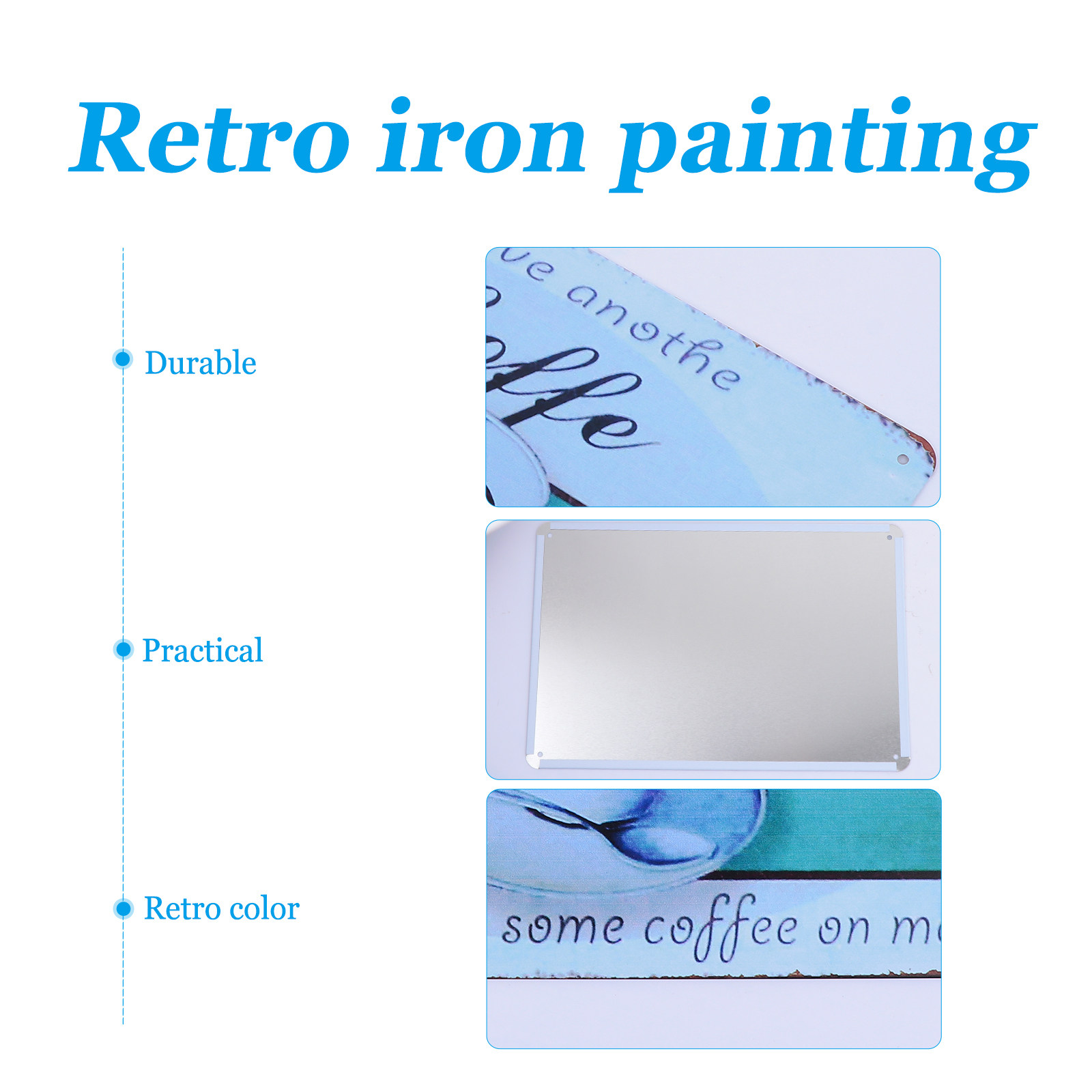 Retro Art Poster Iron Sheet Cr - Art Craft Cafe reseña y precio