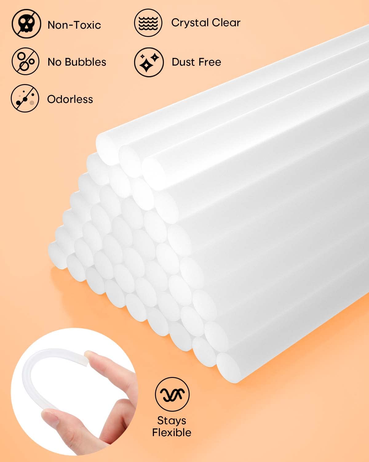 Full Size Hot Glue Sticks 0.43 - Art X Craft reseña y precio
