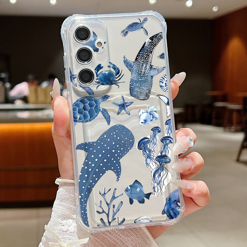 Ocean Whale Pattern Phone Case - Art Craft Bag reseña y precio