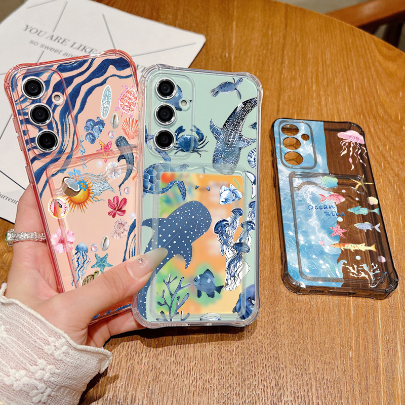 Ocean Whale Pattern Phone Case - Art Craft Bag reseña y precio