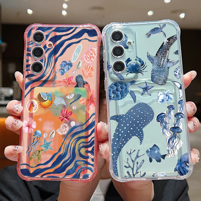 Ocean Whale Pattern Phone Case - Art Craft Bag reseña y precio