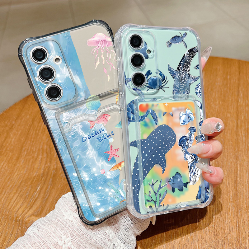 Ocean Whale Pattern Phone Case - Art Craft Bag reseña y precio