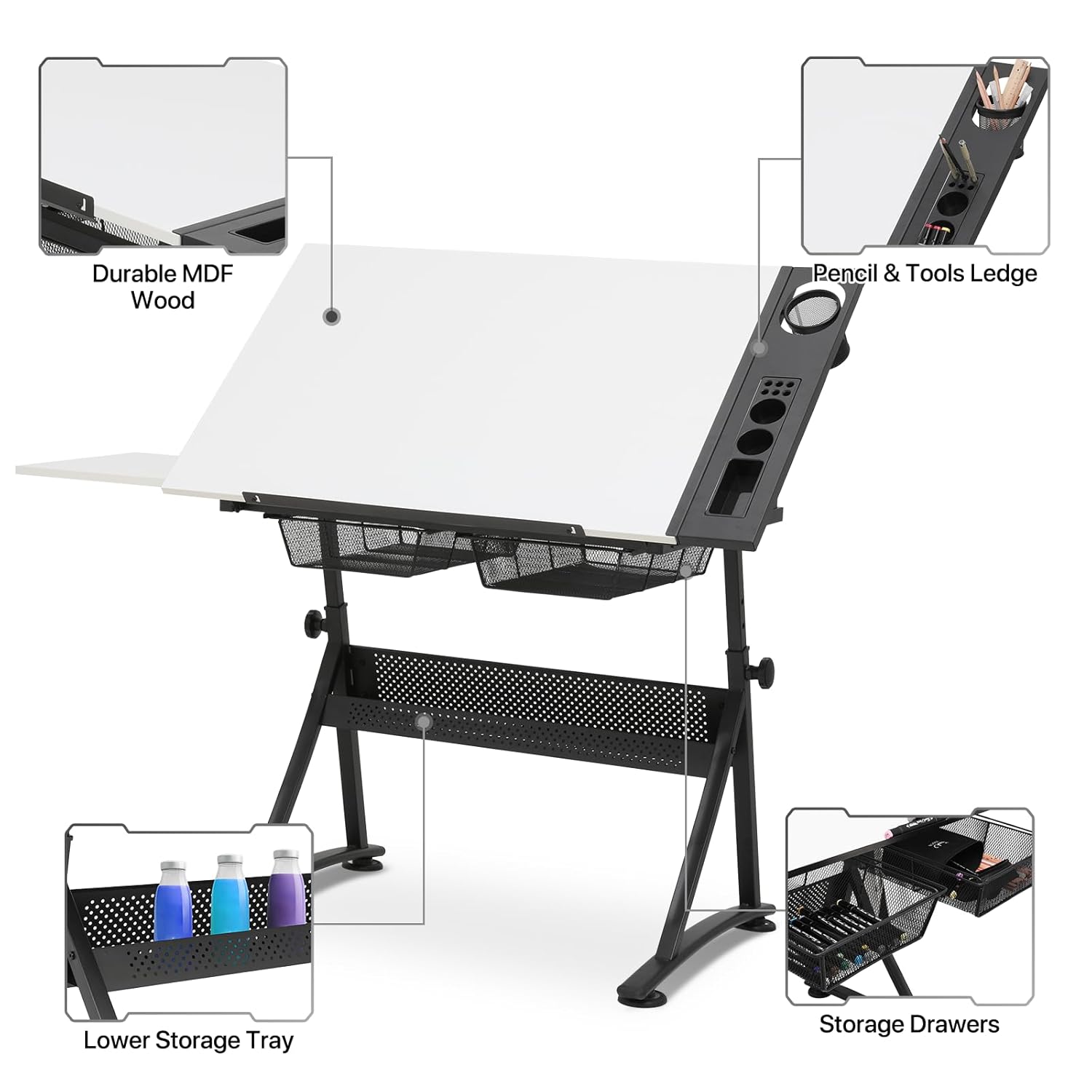 Art Deco Drafting Table, Heigh - Art & Craft Teacher Vacancy reseña y precio