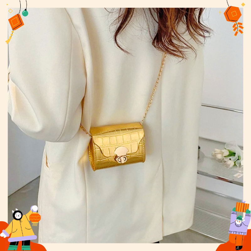 Mini bag, yellow and gold nich - Art Craft Bag reseña y precio