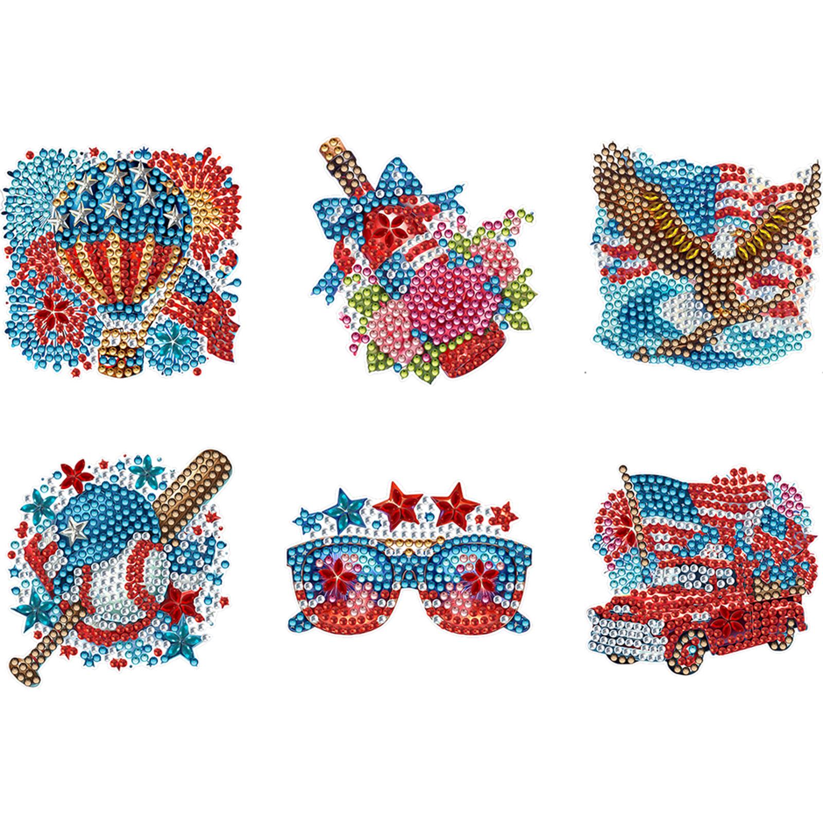 6pcs Acrylic DIY Independence  - Art And Craft Independence Day reseña y precio