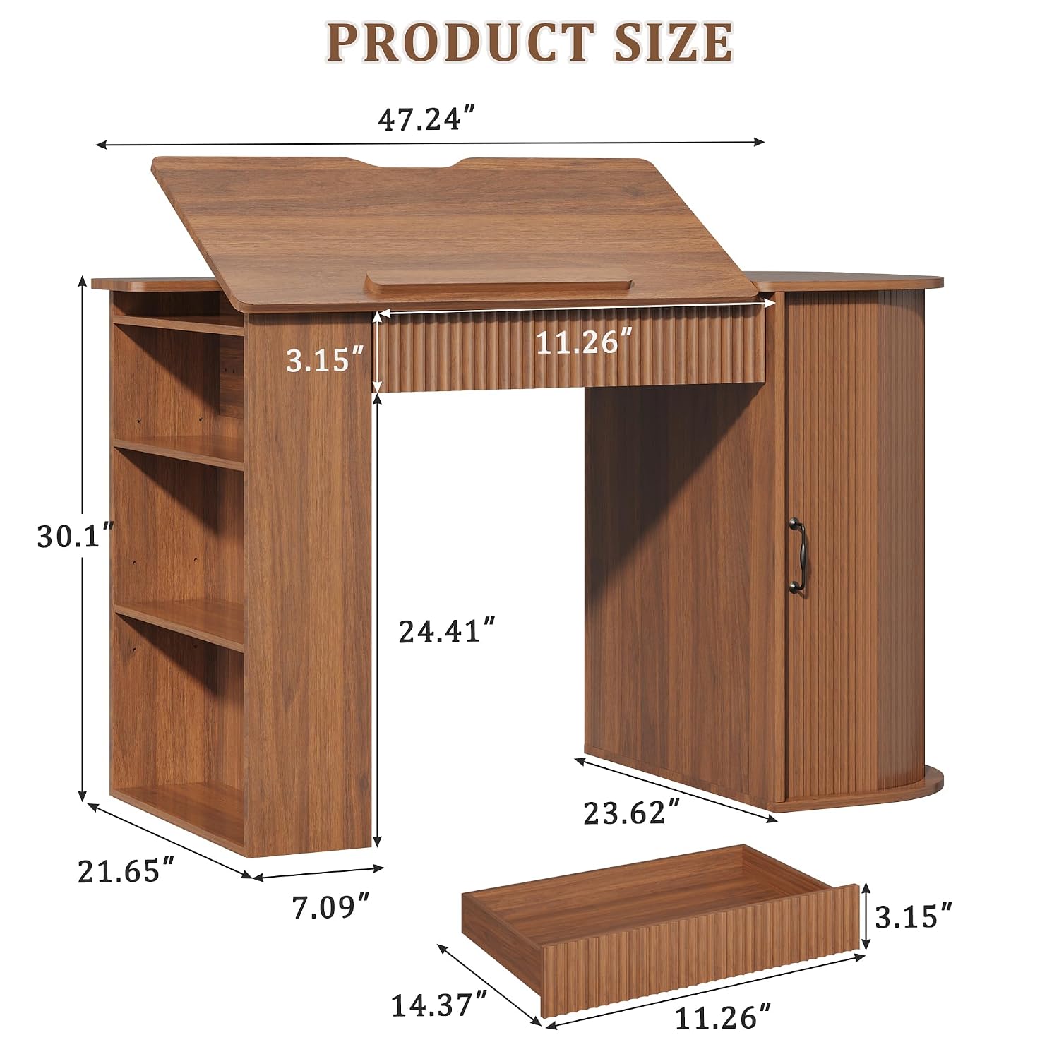 Drafting Table with Storage Ca - Art & Craft Teacher Vacancy reseña y precio